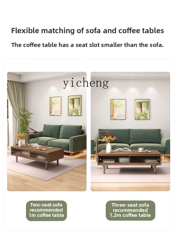 Coffee Tea & Jane - Table basse en bois massif X5-18,