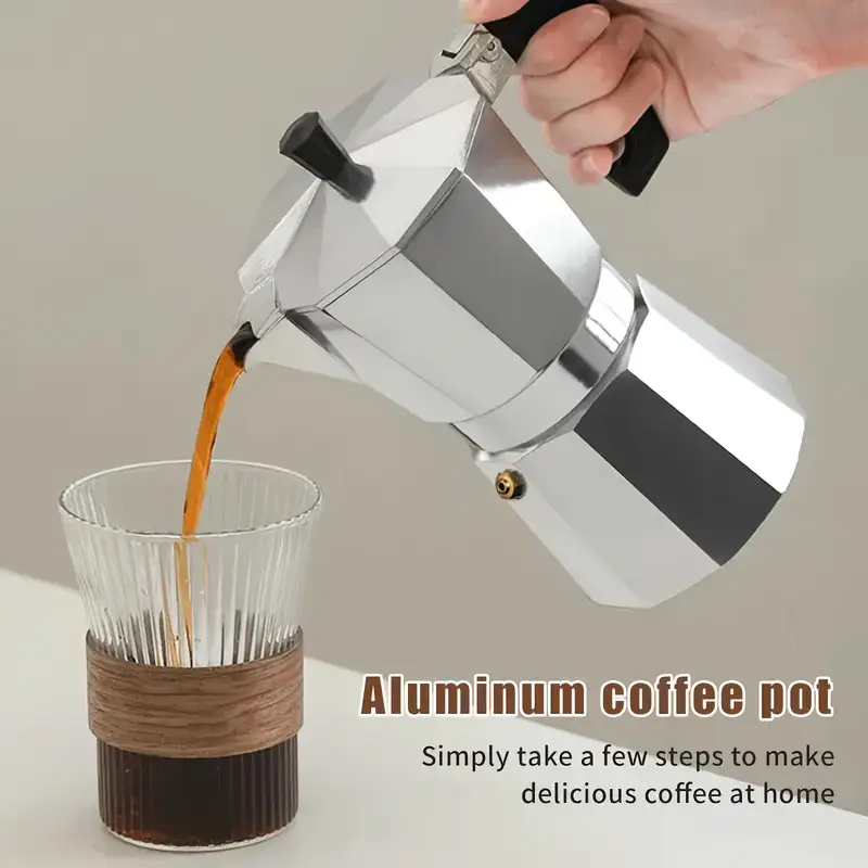 Moka Pot Stove - Cafetière Moka Classique en Aluminium 50-300ML