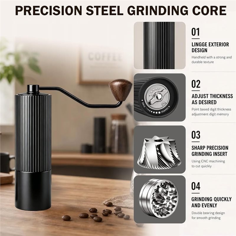 Moulin à café manuel B23B, mou - Burr Hand Grinder avis et prix