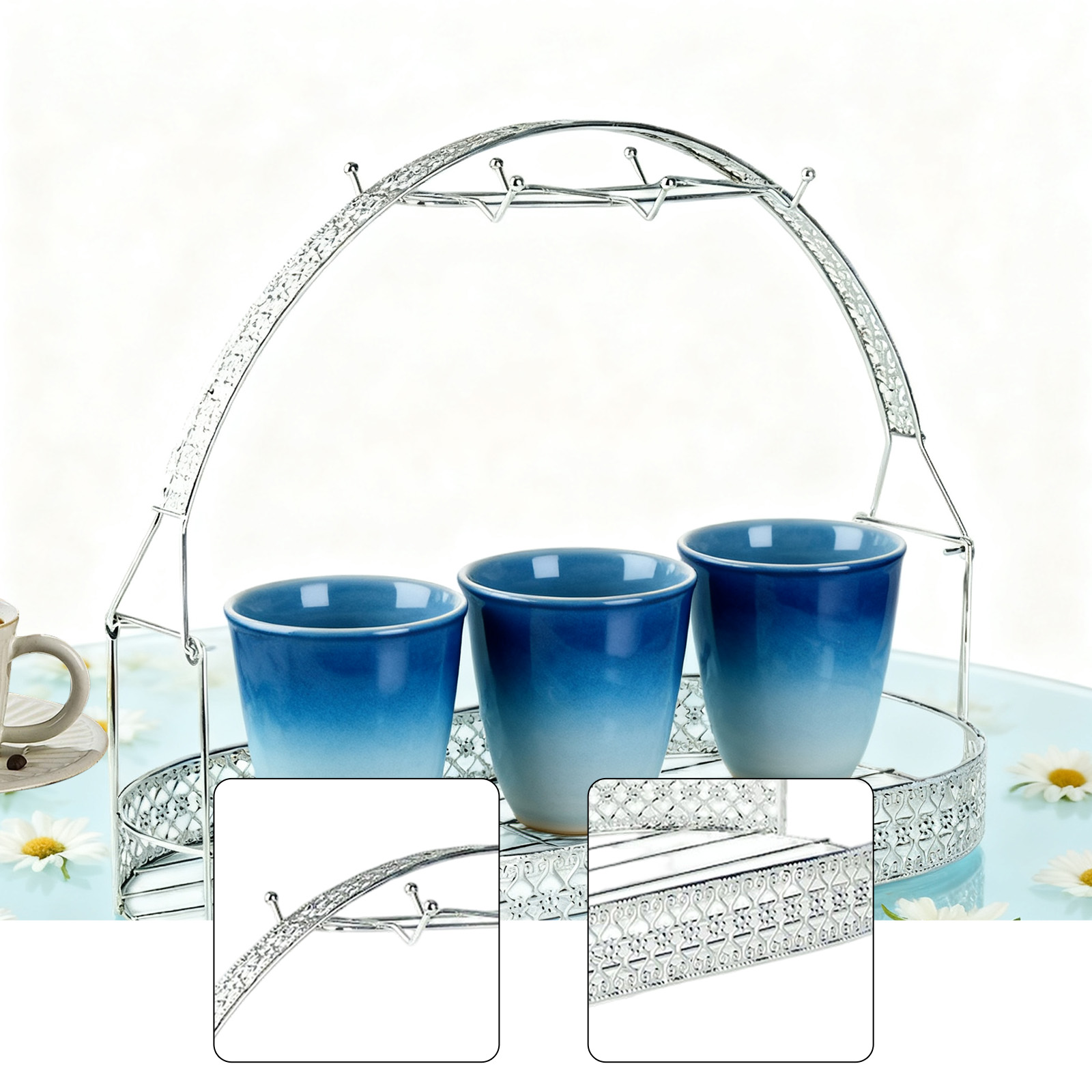 Support à tasses créatif, port - Coffee Tea And Sugar Set avis et prix