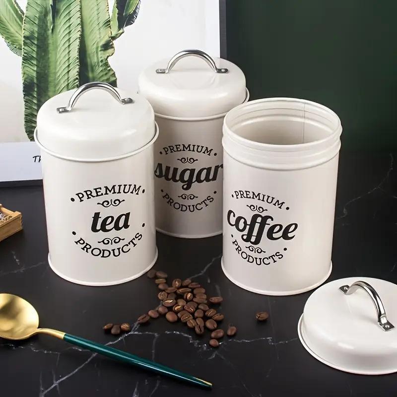 Ensemble de 3 récipients de cu - Coffee Tea Sugar avis et prix