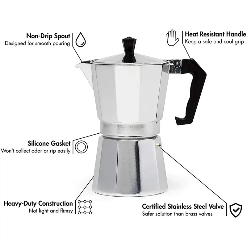 Moka Pot Machine à café italie - Moka Pot Stove avis et prix