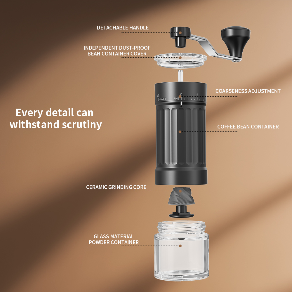 Moulin à café manuel portable  - Burr Hand Grinder avis et prix